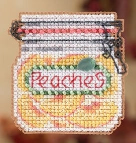 PEACHES Mill Hill Ornament Beads Cross Stitch Kit