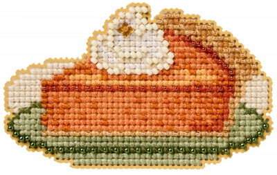 Pumpkin Pie Mill Hill Ornament Beads Cross Stitch Kit