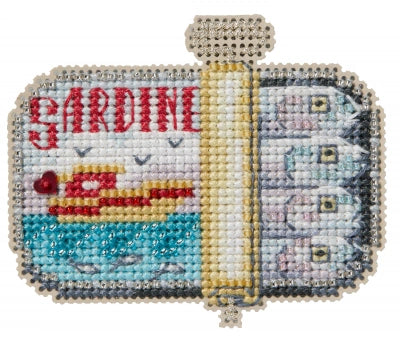SARDINES Mill Hill Ornament Beads Cross Stitch Kit