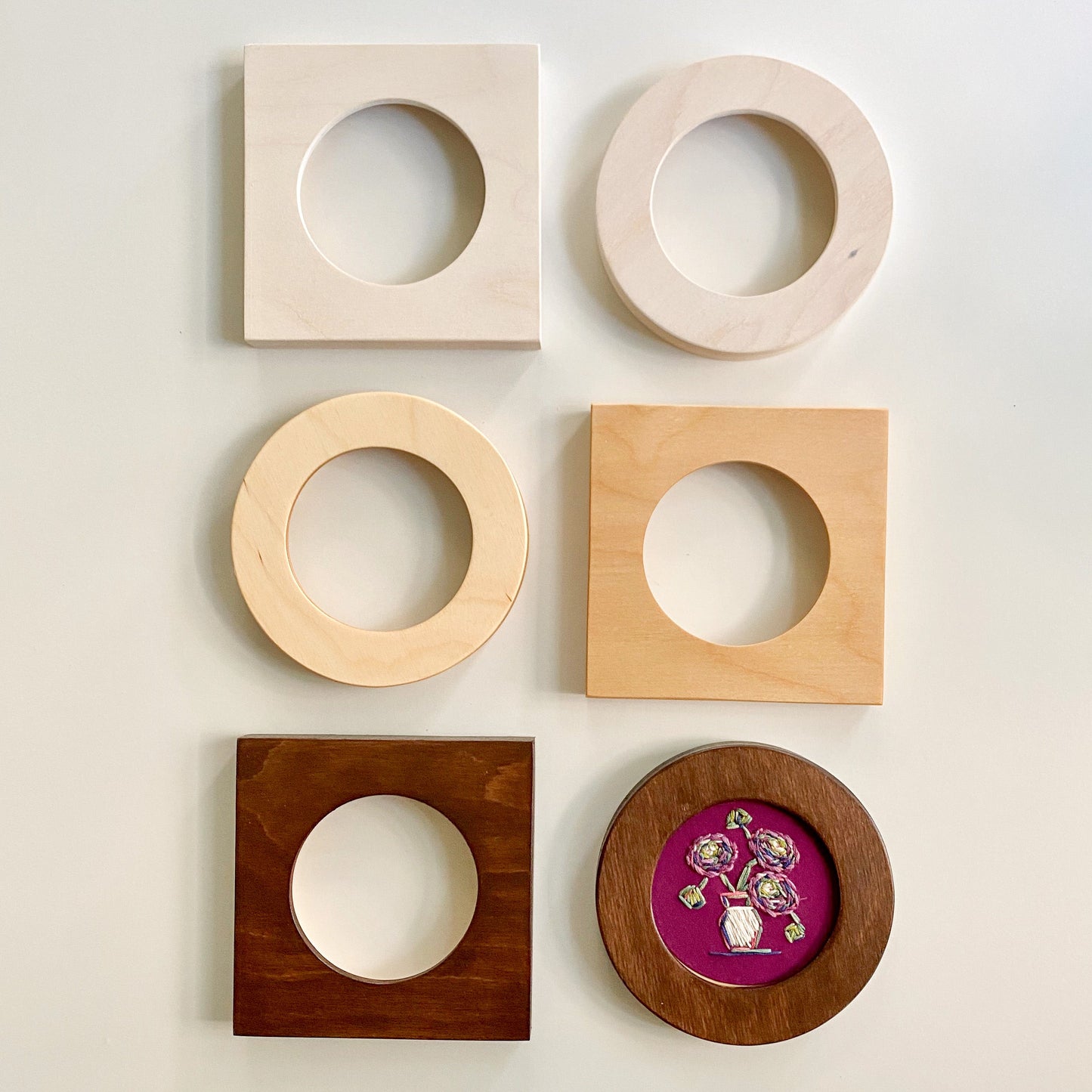 MINI Birchwood Frames for 3" Hoops