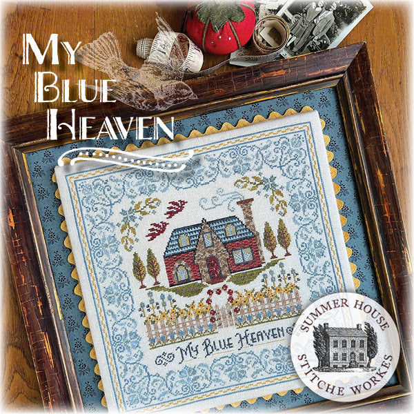 My Blue Heaven Cross Stitch Pattern by Summer House Stitche Workes