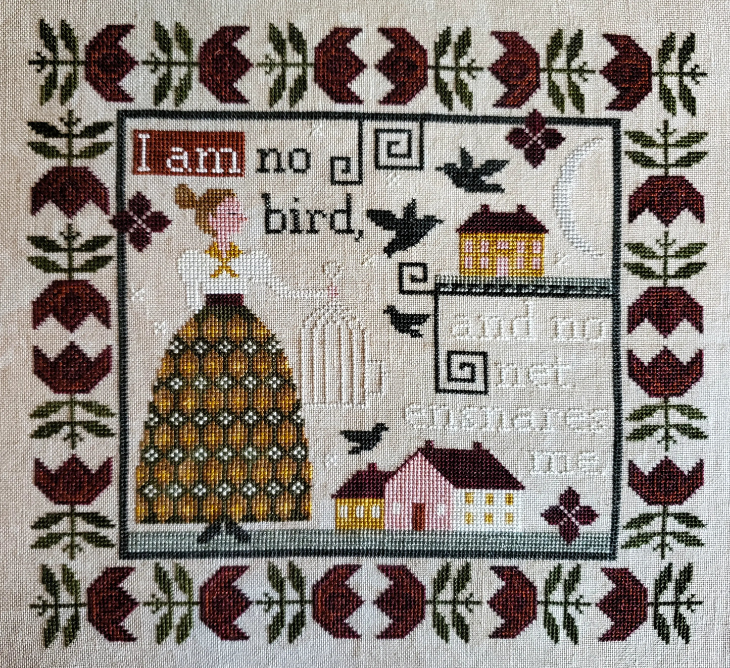 PREORDER The Artsy Housewife NO NET ENSNARES ME Cross Stitch Pattern