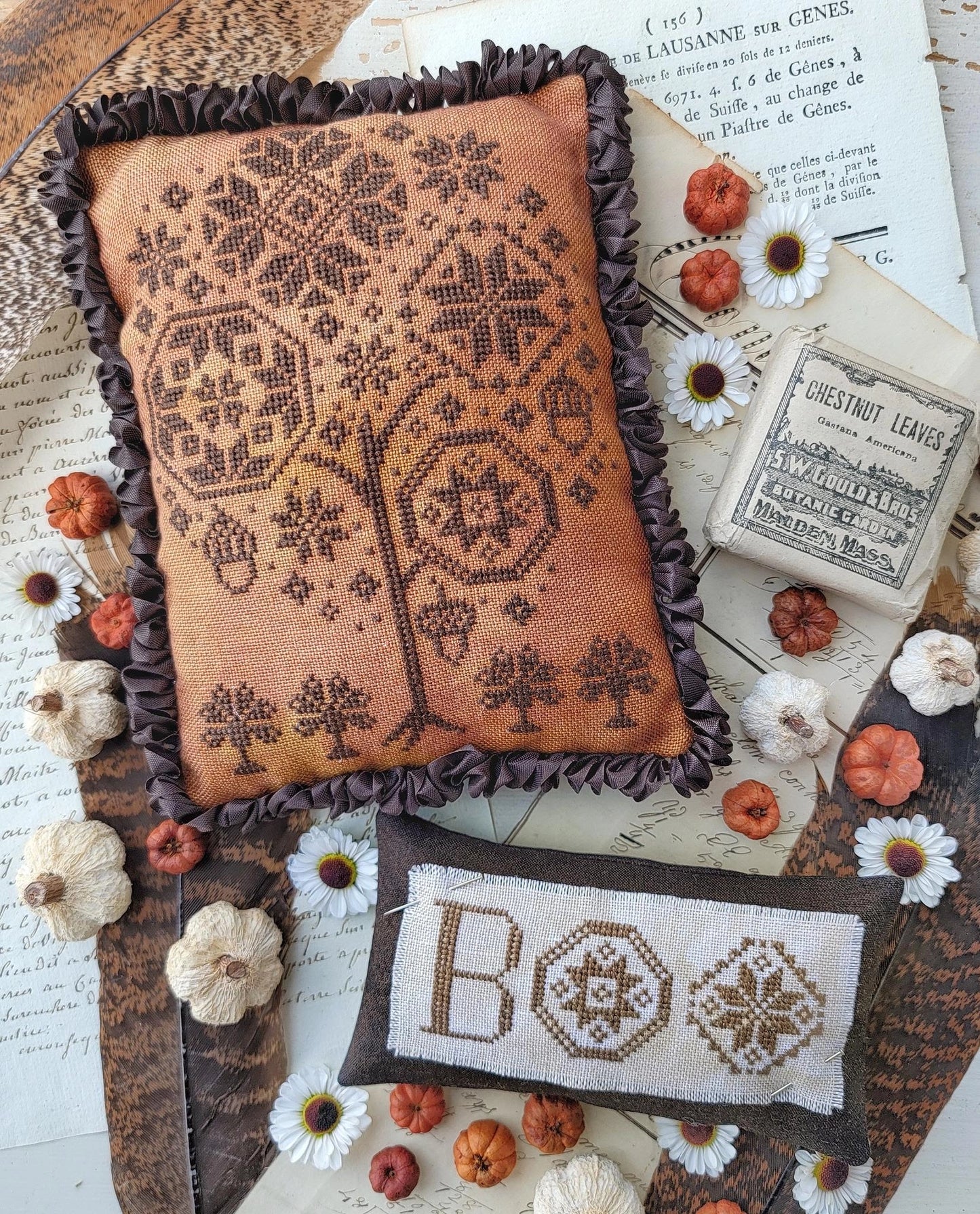 SALE October Quakers Cross Stitch Pattern by Hello from Liz Mathews