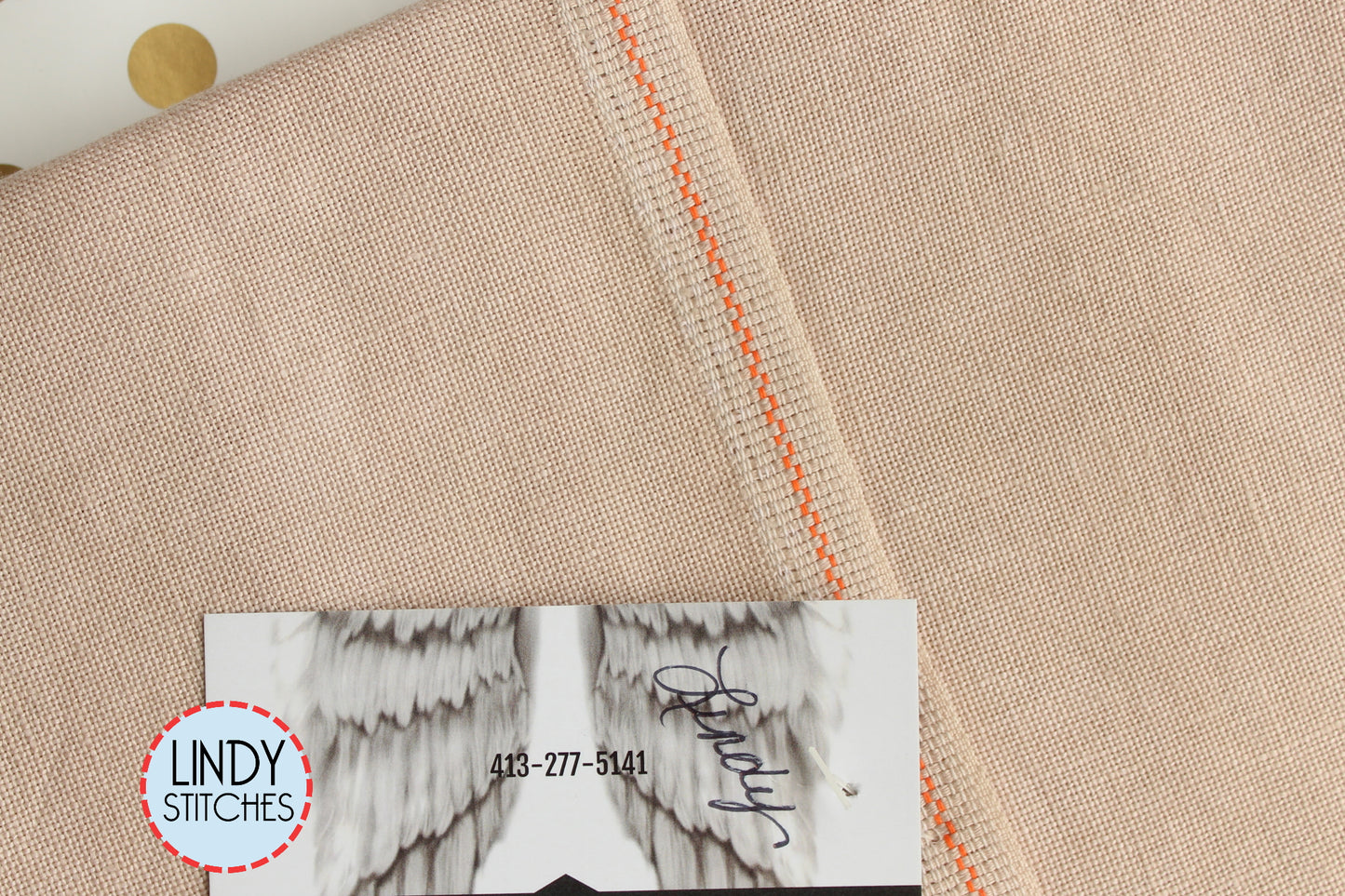 36 count Caramel Linen Seraphim Hand Dyed Fabrics Fat Quarter