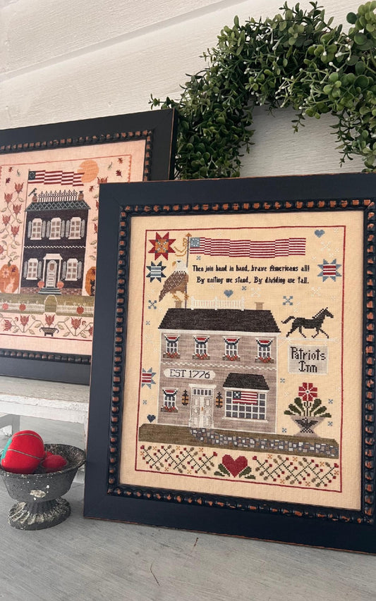 Patriot's Inn Cross Stitch Pattern Annie Beez Folkart Nashville Needlework Market