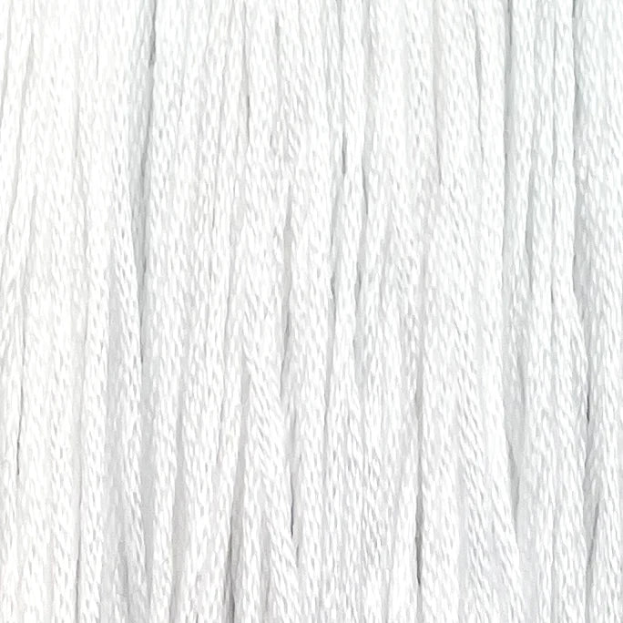 Pearl White Colour & Cotton Overdyed Cotton Floss
