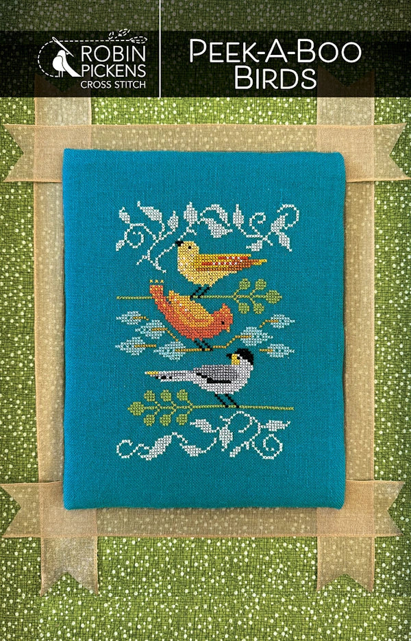 PREORDER Peek-A-Boo Birds Cross Stitch Pattern by Robin Pickens Nashville Market