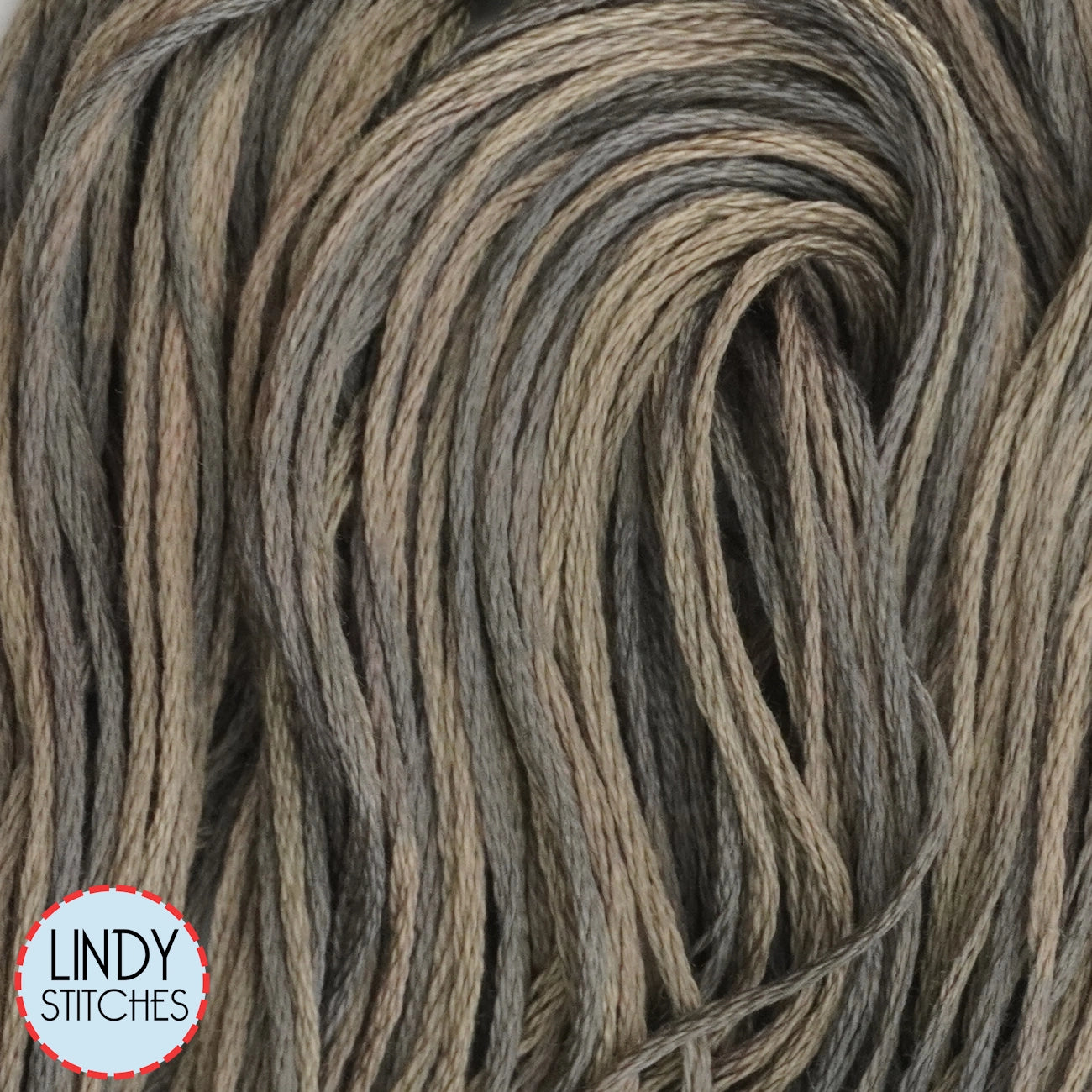 Pelican Gray Weeks Dye Works Floss Hand Dyed Cotton Skein 1302