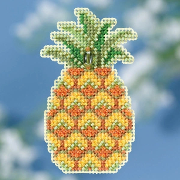 Pineapple Mill Hill Ornament Beads Cross Stitch Kit