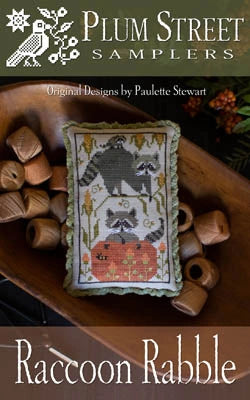 RACCON RABBLE by Plum Street Samplers Cross Stitch Pattern