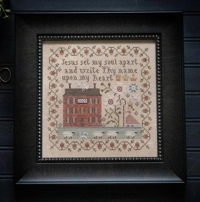 Plum Street Sampler UPON MY HEART Cross Stitch Pattern