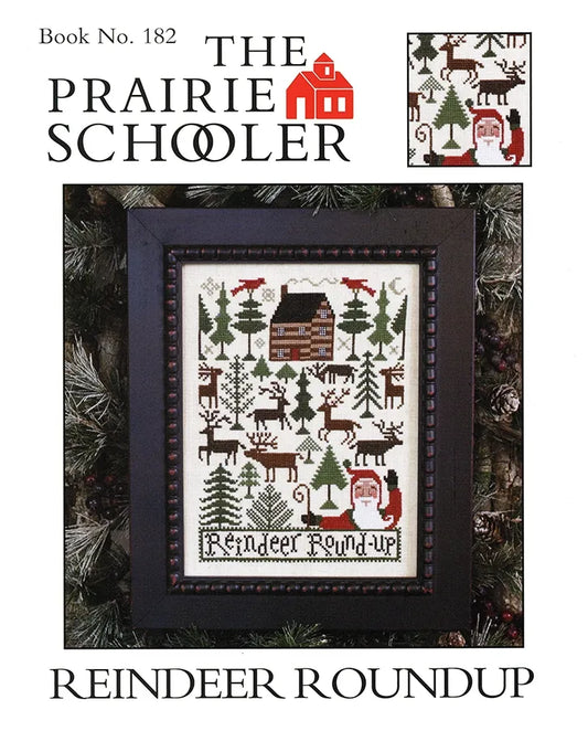 Reindeer Roundup The Prairie Schooler Cross Stitch Pattern #182 Physical Copy