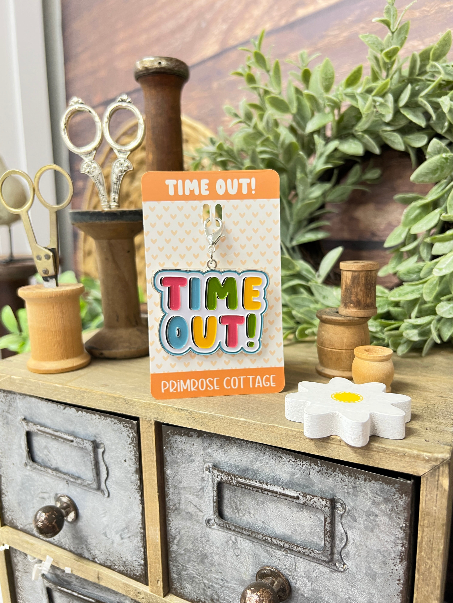 Time Out! Project Bag Charm by Primrose Cottage