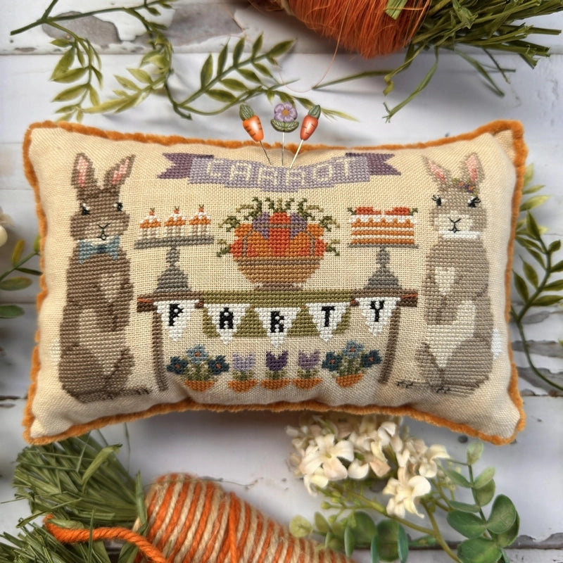PREORDER Puntini Puntini CARROT PARTY Cross Stitch Pattern Nashville Market