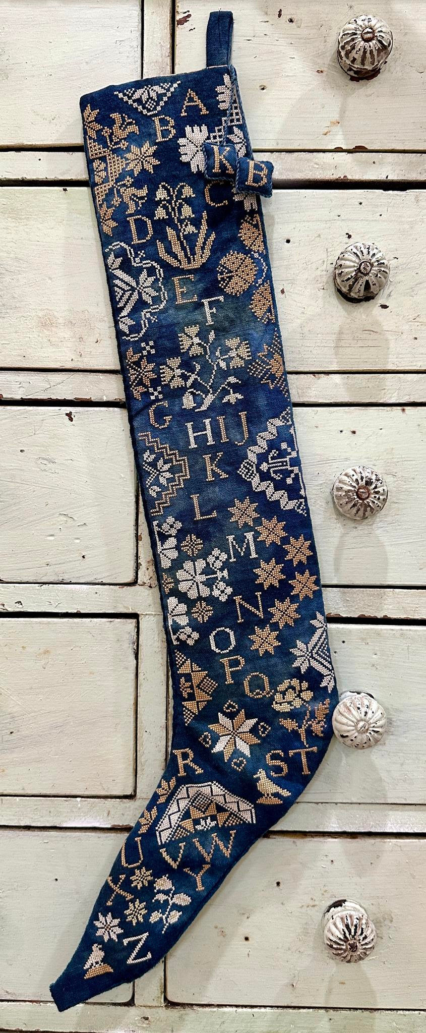 PREORDER Kathy Barrick QUAKER STOCKING Cross Stitch Pattern