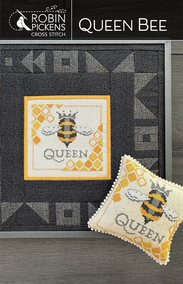 PREORDER Queen Bee Cross Stitch Pattern by Robin Pickens