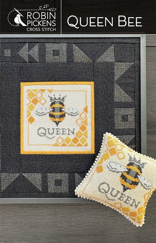 Queen Bee Cross Stitch Pattern by Robin Pickens