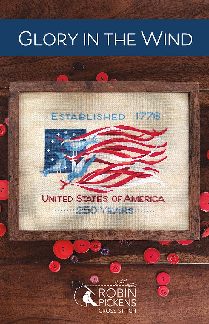 PREORDER Robin Pickens GLORY IN THE WIND Cross Stitch Pattern Nashville Market