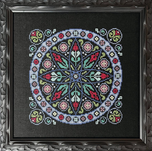 Rose Window Cross Stitch Pattern by Ink Circles