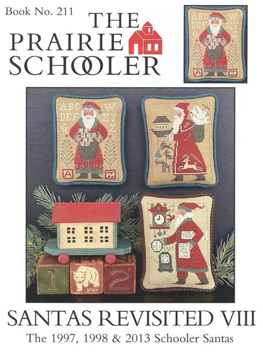 Santas Revisited VIII The Prairie Schooler Cross Stitch Pattern #211 Physical Copy