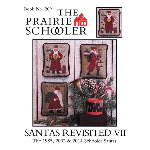 Santas Revisited VII The Prairie Schooler Cross Stitch Pattern #209 Physical Copy