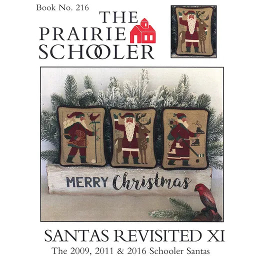 Santas Revisited XI The Prairie Schooler Cross Stitch Pattern #216 Physical Copy