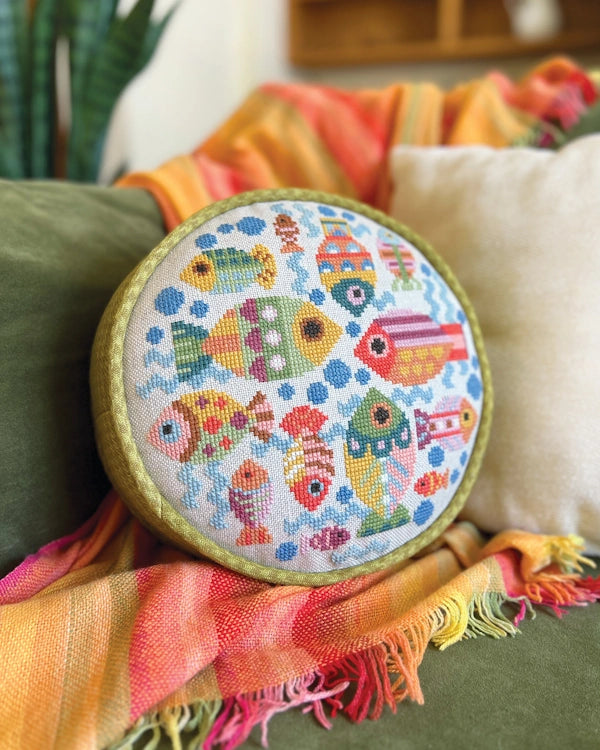 PREORDER Satsuma Street FISH DISH Cross Stitch Pattern Nashville Market