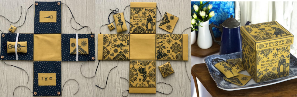 PREORDER Twin Peak Primitives KEEPSAKE BOX SET Cross Stitch Pattern Nashville Market