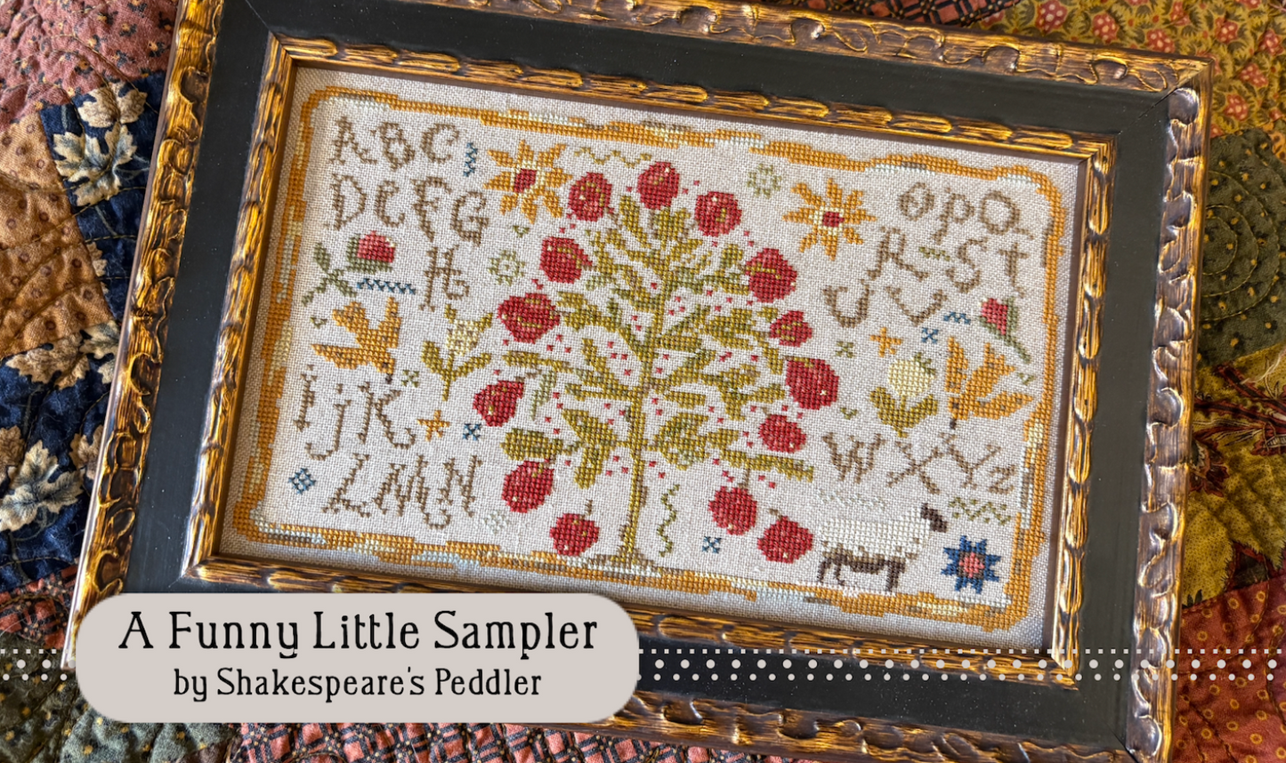 Shakespeare's Peddler A FUNNY LITTLE SAMPLER Cross Stitch Pattern
