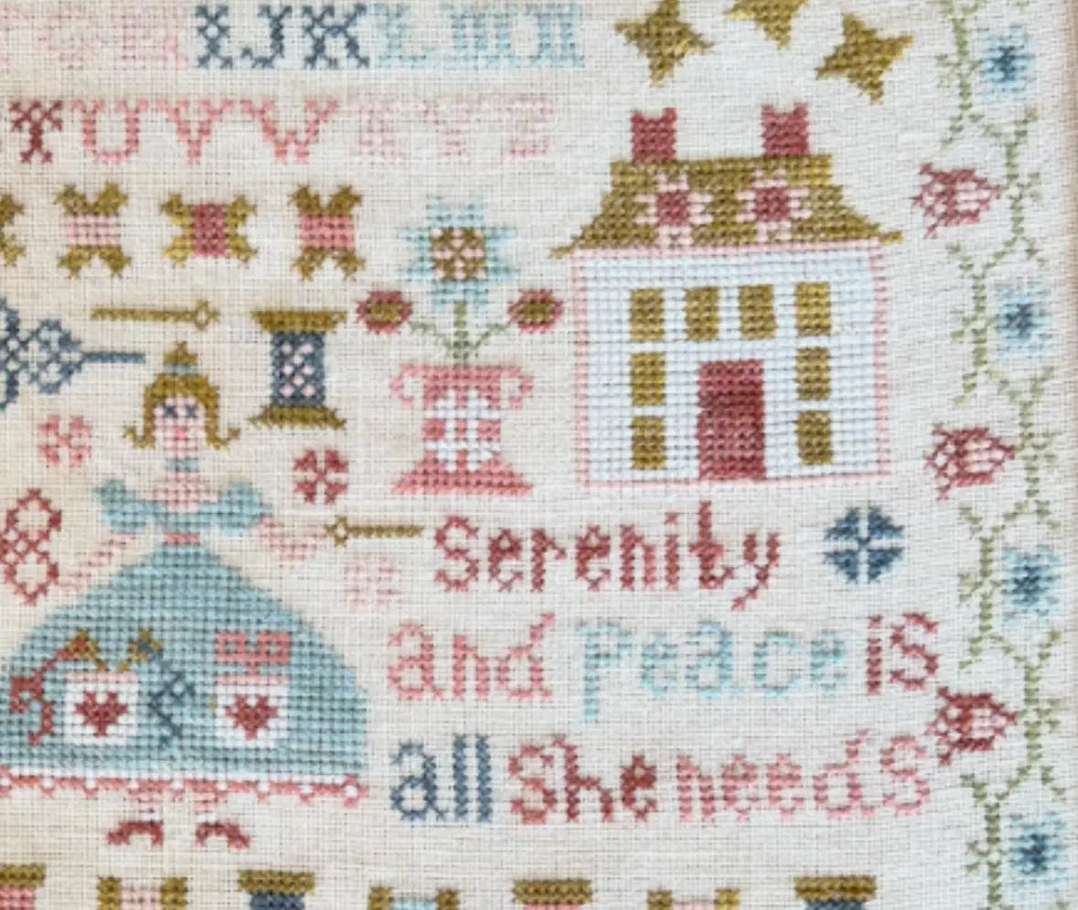 PREORDER Pansy Patch SERENITY Cross Stitch Pattern