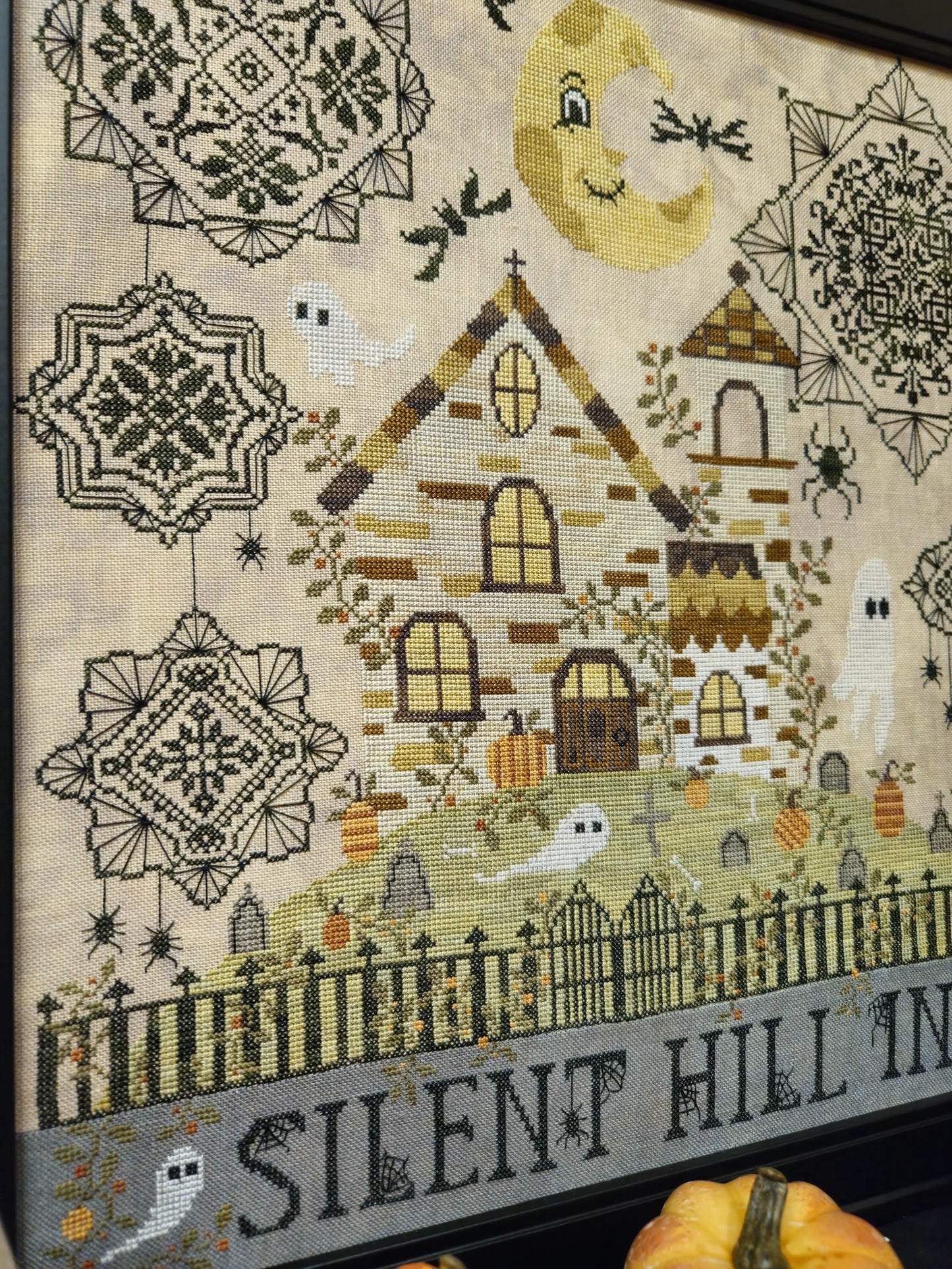 PREORDER Quaint Rose Needlearts SILENT HILL INN Cross Stitch Pattern