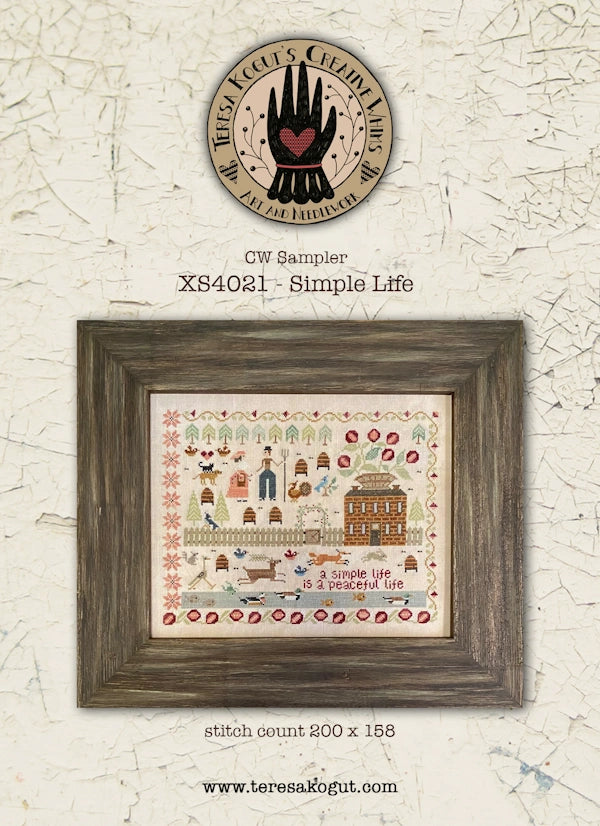 Simple Life by Teresa Kogut Cross Stitch Pattern Physical Copy