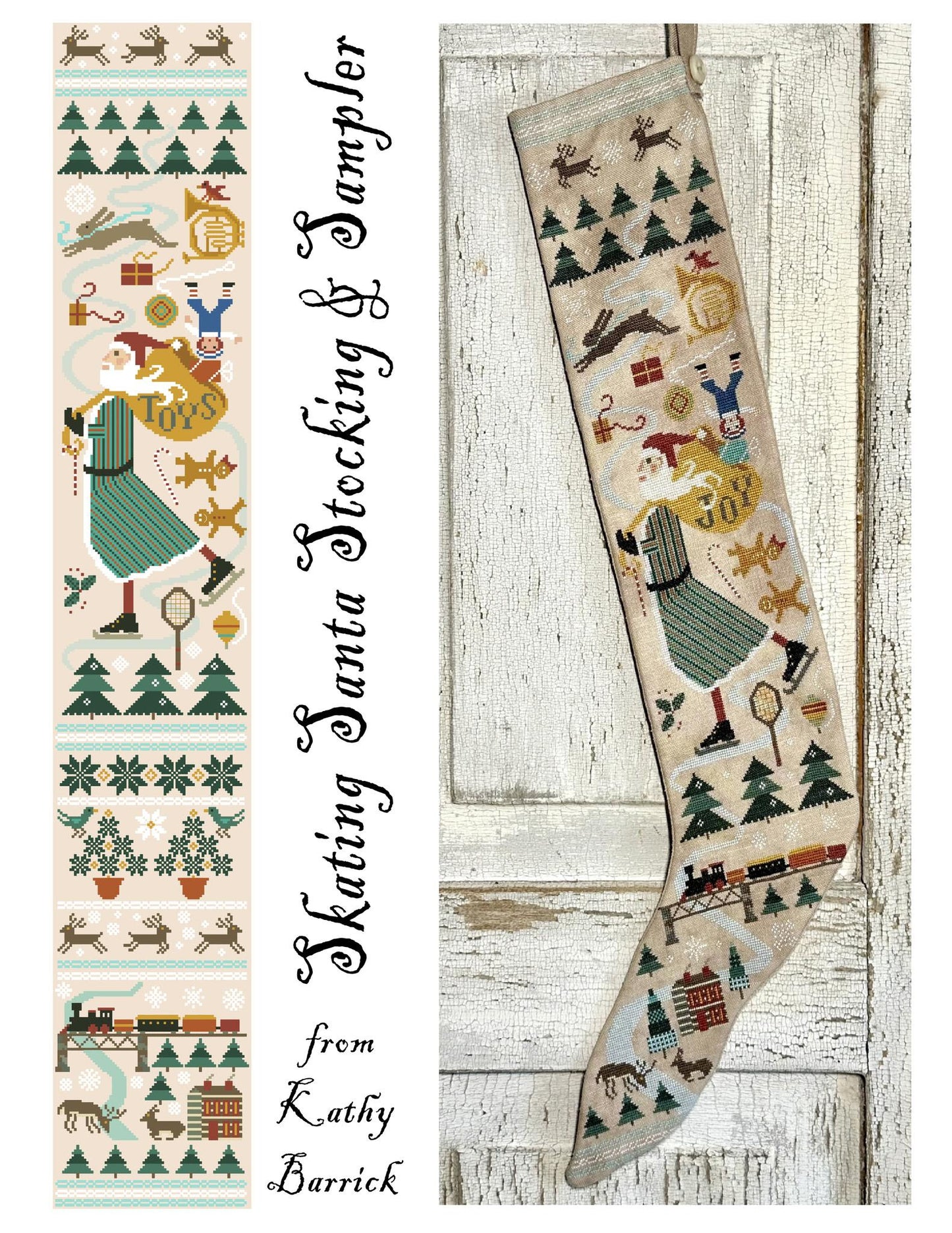 Noah's Stocking & Sampler Carriage House Samplings Cross Stitch Pattern
