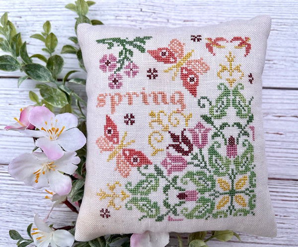PREORDER Spring Sunshine cross stitch pattern by Jan Hicks Nashville Market