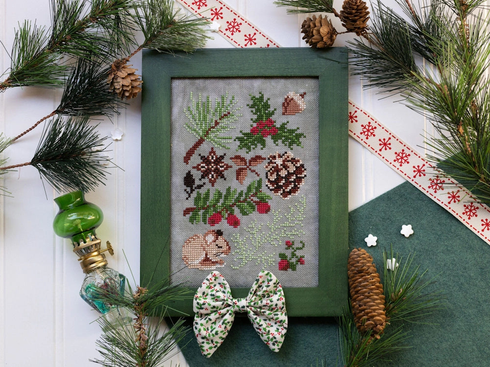 PREORDER: Sprouting Lupine LONGEST NIGHT NATURE WALK Cross Stitch Pattern