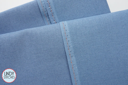 32 Count Steel Blue Lugana by Zweigart Cross Stitch Fabric