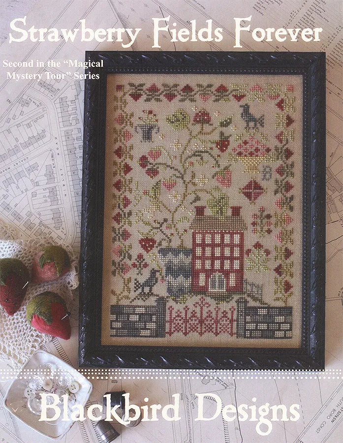 Strawberry Fields Forever Cross Stitch Pattern by Blackbird Designs Physical Copy