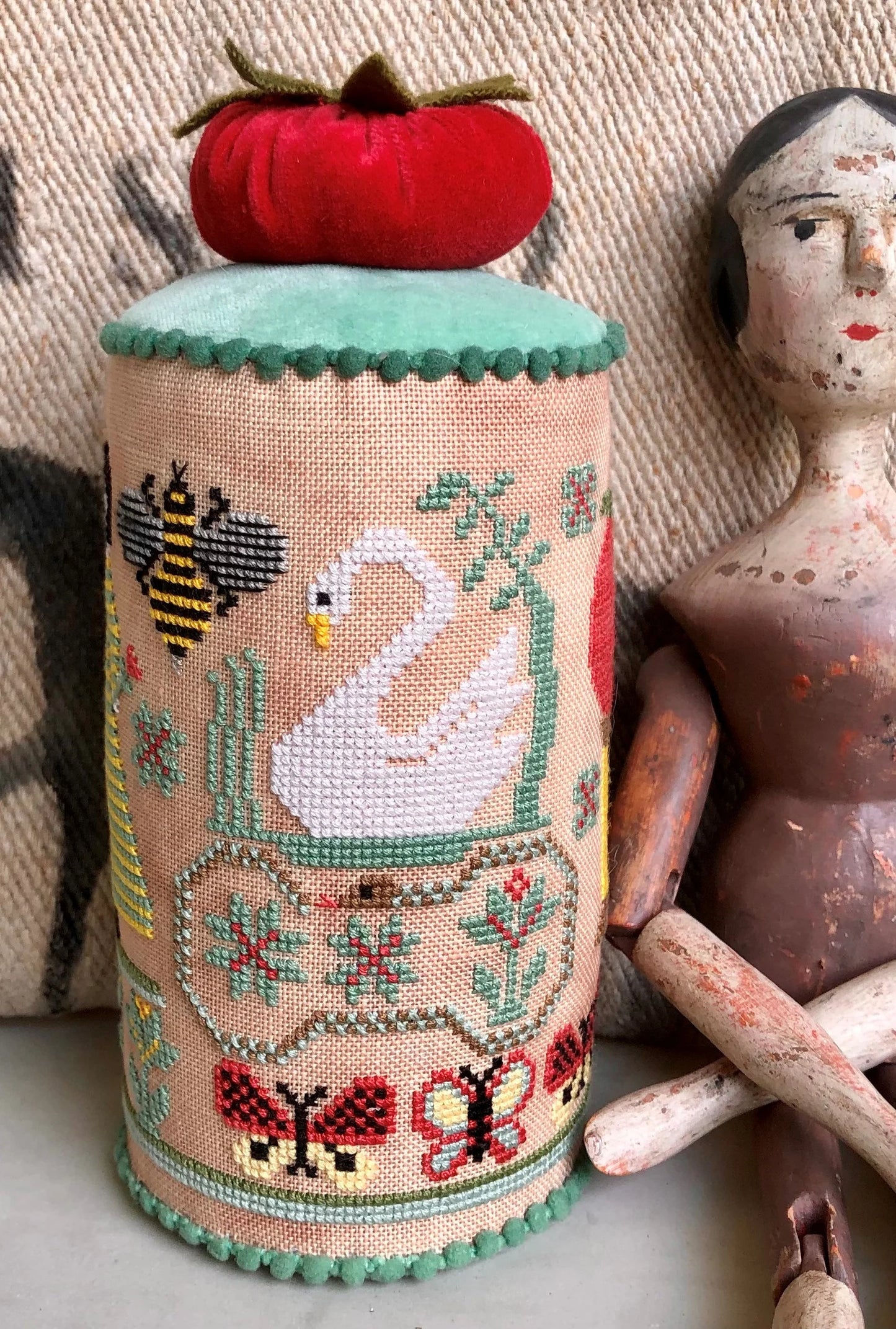 Summer Pin Drum Kathy Barrick Cross Stitch Pattern