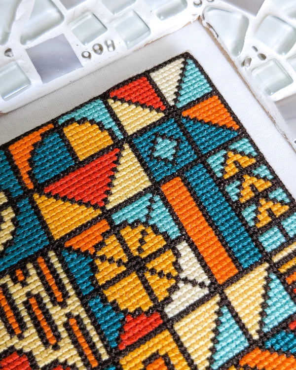 PREORDER Shaded Stitchery SUMMER MOSAIC Cross Stitch Pattern