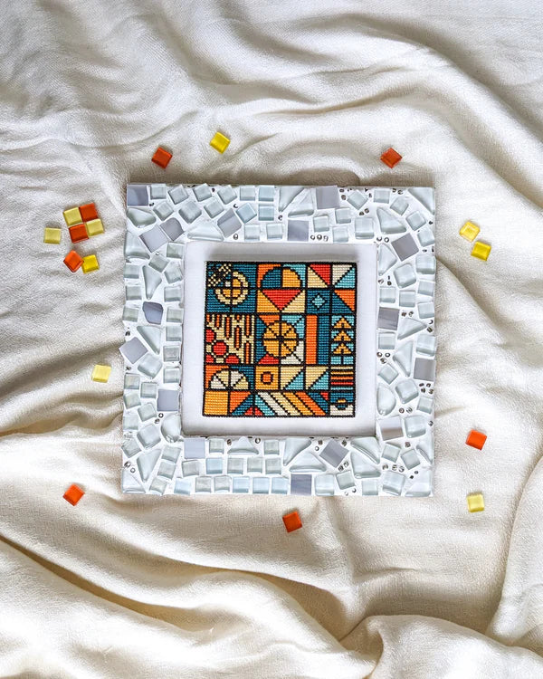PREORDER Shaded Stitchery SUMMER MOSAIC Cross Stitch Pattern