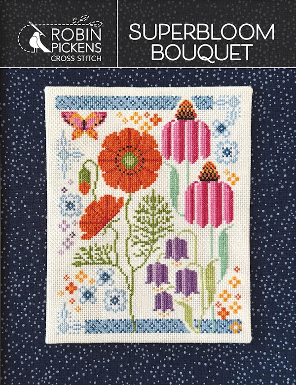 Superbloom Bouquet Cross Stitch Pattern by Robin Pickens