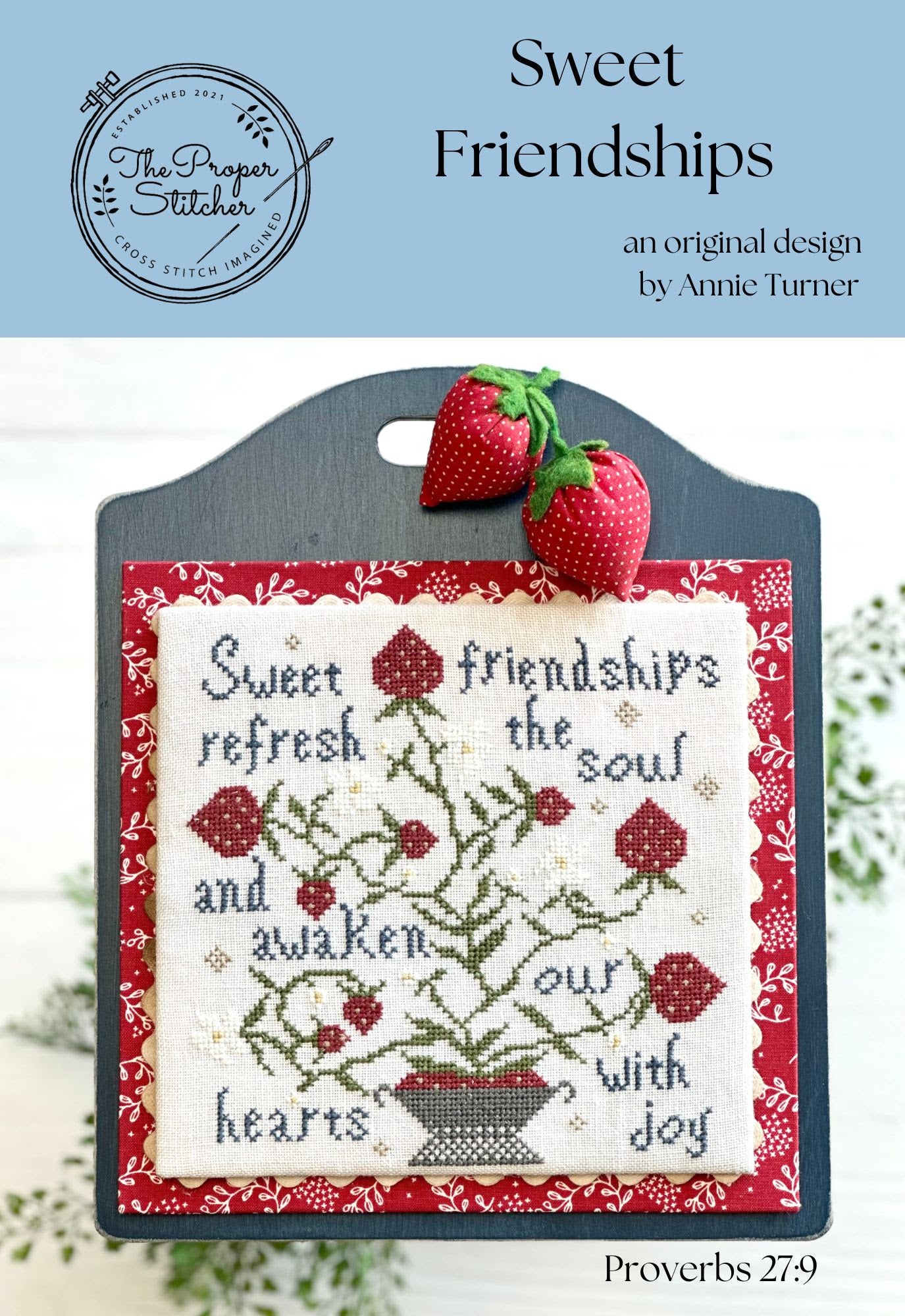 Sweet Friendships by The Proper Stitcher Cross Stitch Pattern Physical Copy