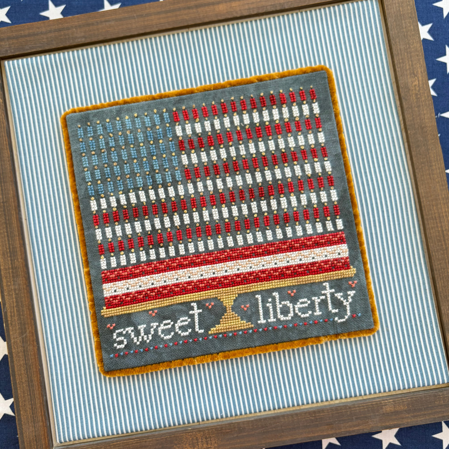 PREORDER Sweet Wing Studio SWEET LIBERTY Cross Stitch Pattern Nashville Market