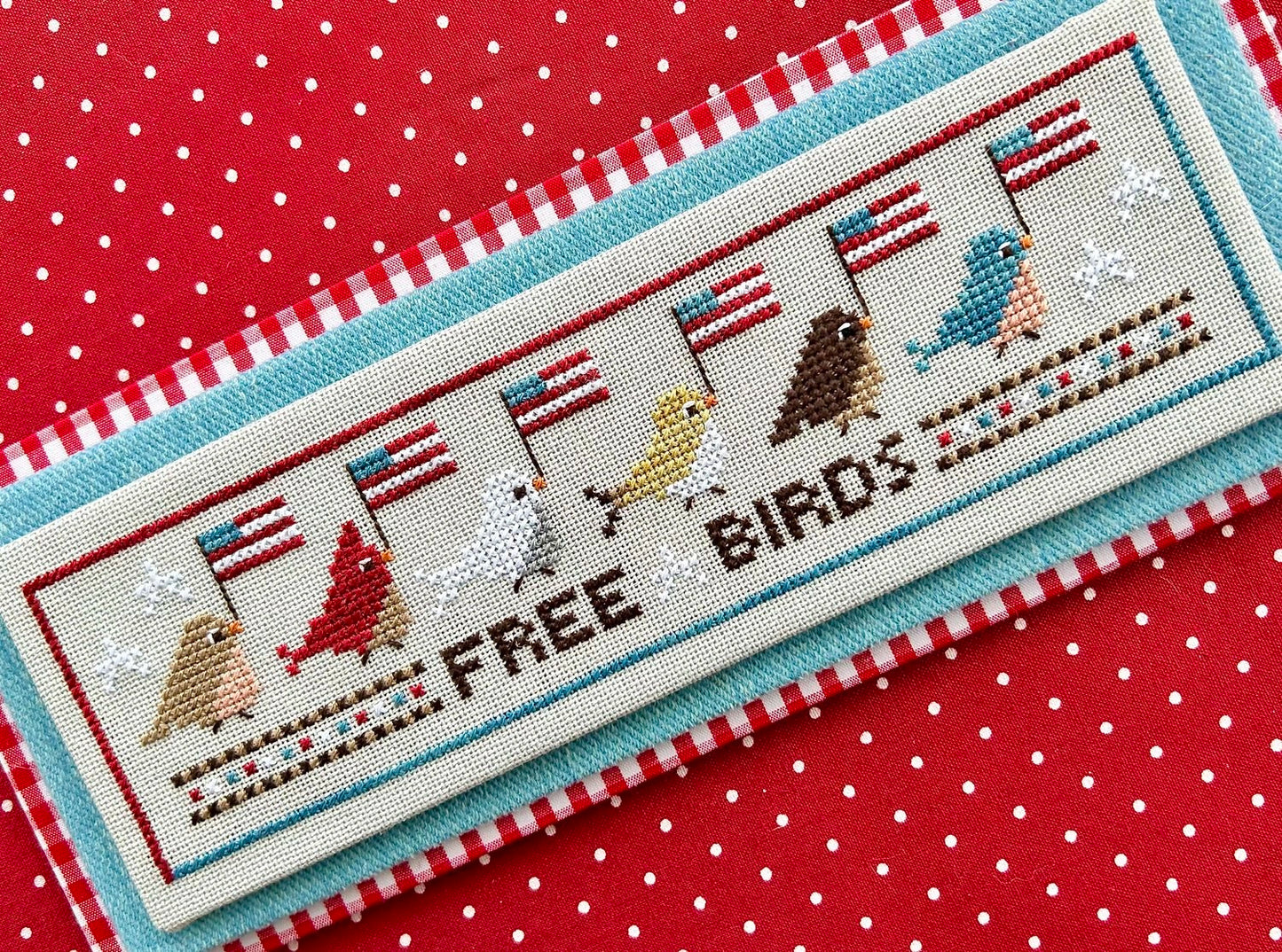 Free Birds Cross Stitch Pattern by Sweet Wing Studio