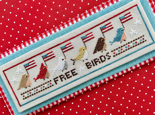 Free Birds Cross Stitch Pattern by Sweet Wing Studio
