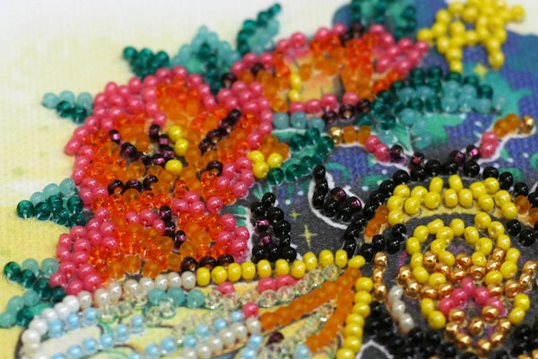 Sweetly Beaded Embroidery Kit by Abris Arts AM-225