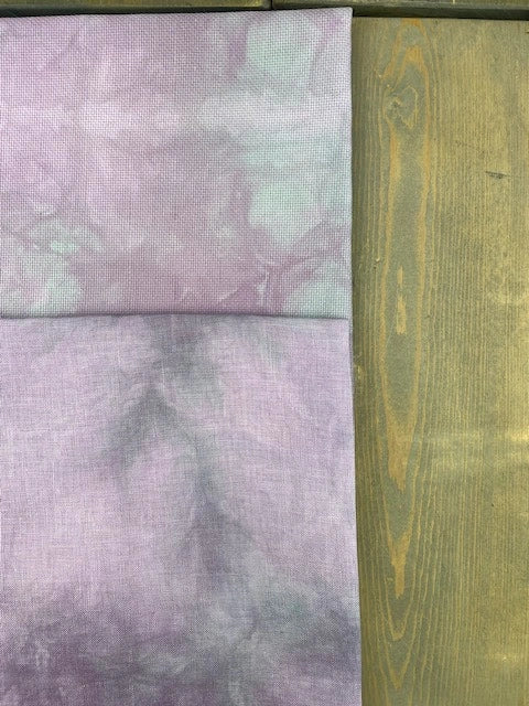 PREORDER 32 count Tangled Thistle Linen Hand Dyed Cross Stitch Fabric by Forbidden Fiber Co