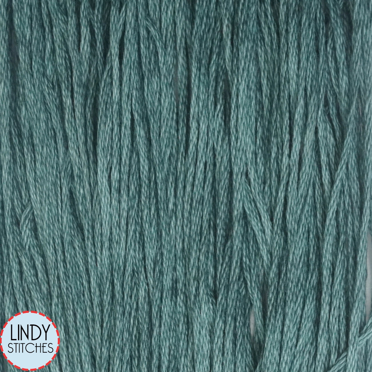 Teal Frost Weeks Dye Works Floss Hand Dyed Cotton Skein 3960