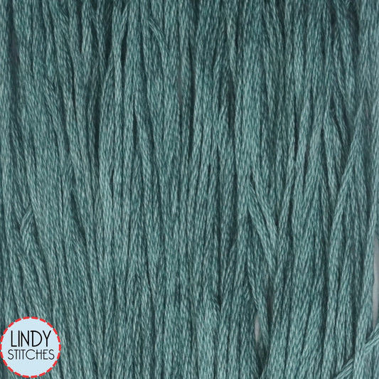 Teal Frost Weeks Dye Works Floss Hand Dyed Cotton Skein 3960