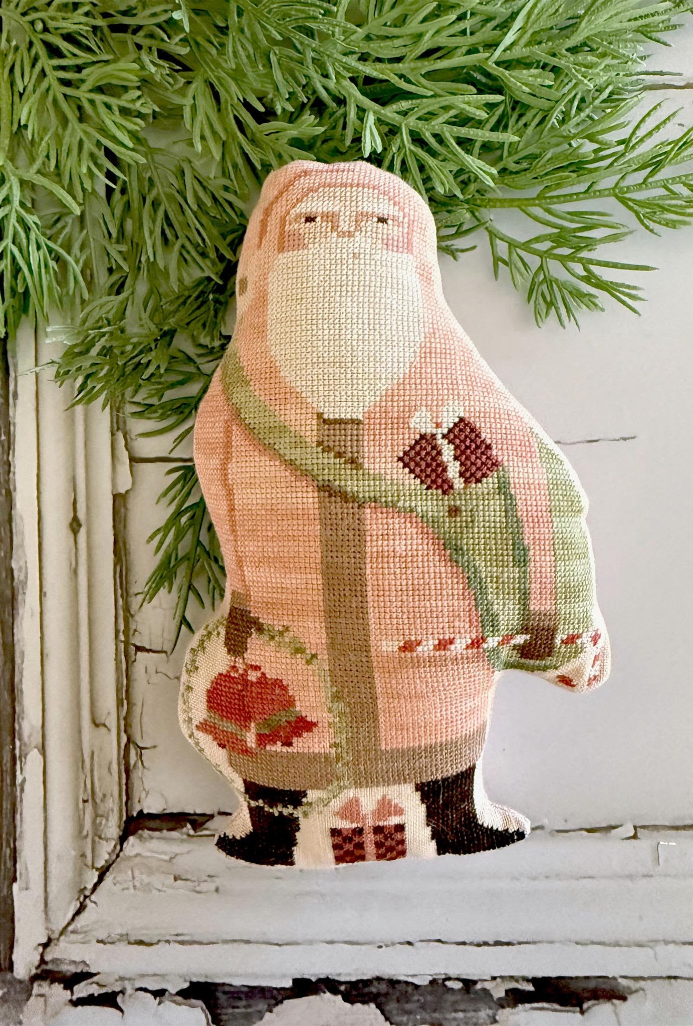 Pink Coat Santa Teresa Kogut Cross Stitch Pattern – Lindy Stitches